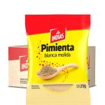 Pimienta blanca molida 10 x 25g.