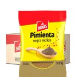 Pimienta negra molida 10 x 25g.